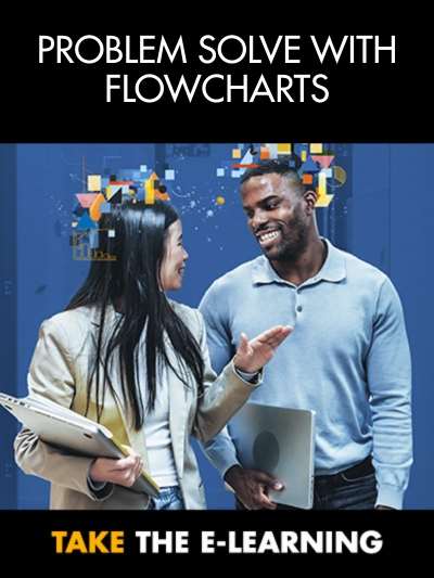ASQ Advertisement for Problem Solving with Flowcharts eLearning.