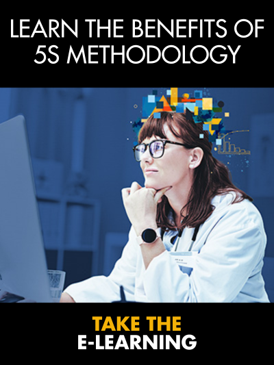 Image promoting an ASQ e-learning course about the benefits of 5S technology