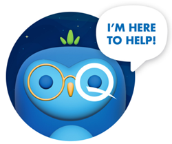An image of a wise and knowledgeable owl named Quincy, who represents ASQ's AI assistant.