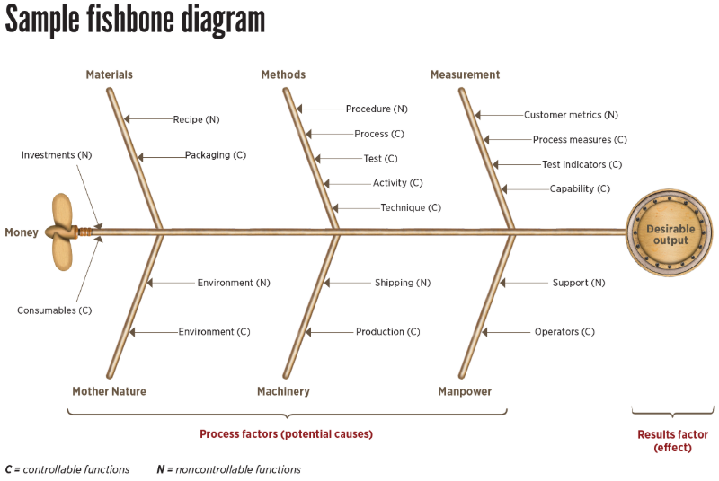 Sample Fishbone diagram