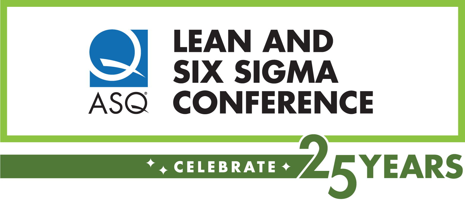 25th Anniversary logo of Lean and Six Sigma Conference