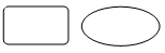 rounded rectangle or oval - flowchart start and end points