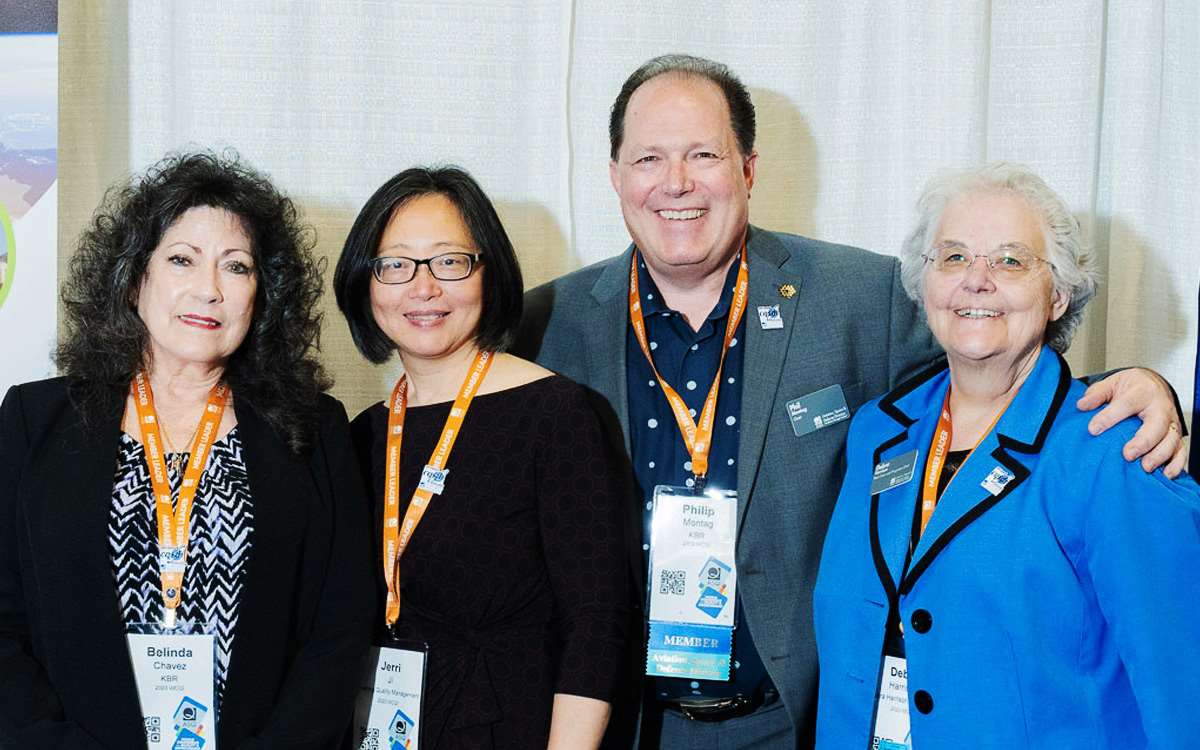 asq members at a trade show