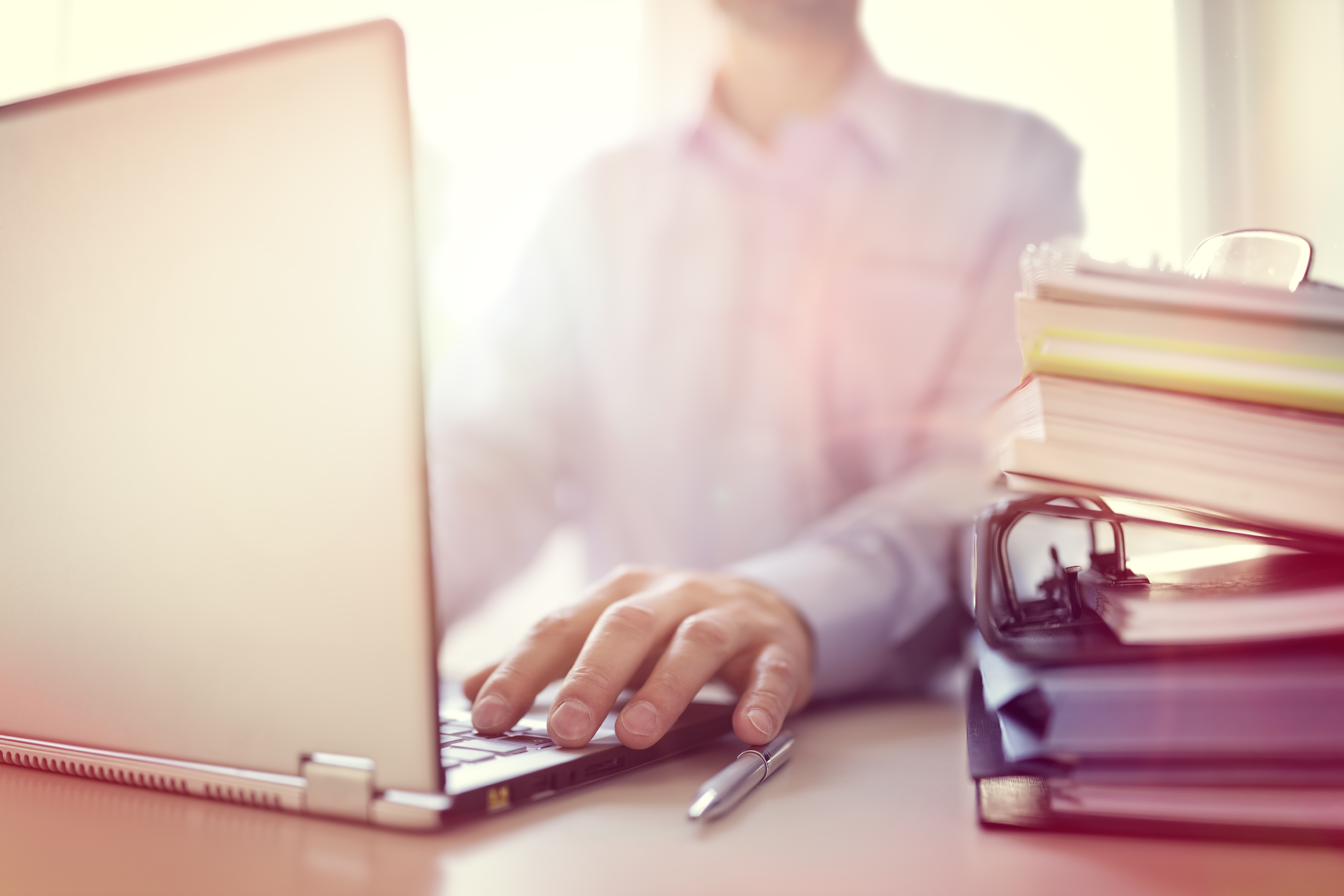 Person using laptop