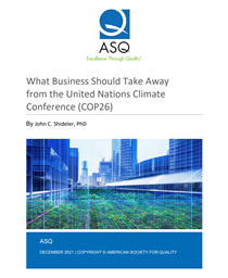 What Business Should Take Away From The United Nations Climate Conference (COP26) COVER